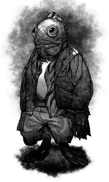 【クトゥルフ神話TRPG】フリー素材-深きもの