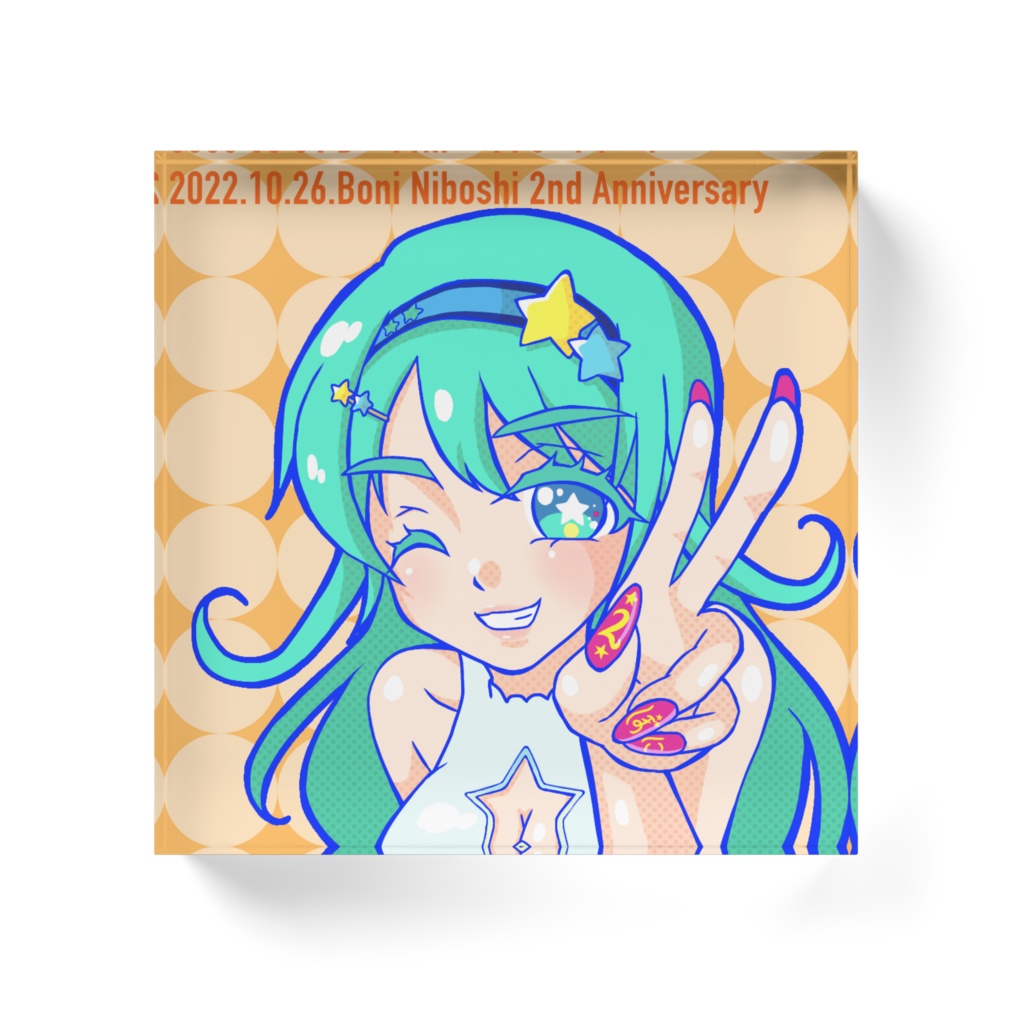 ★2周年記念★アクリルブロック10cm×10cm