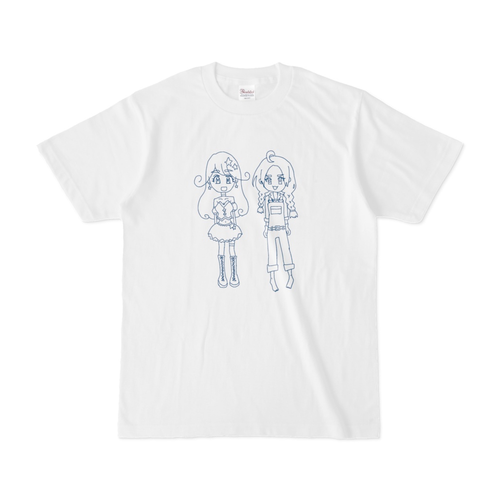 二星ぼに×ややわたし★仲良し姉妹Tシャツ★白