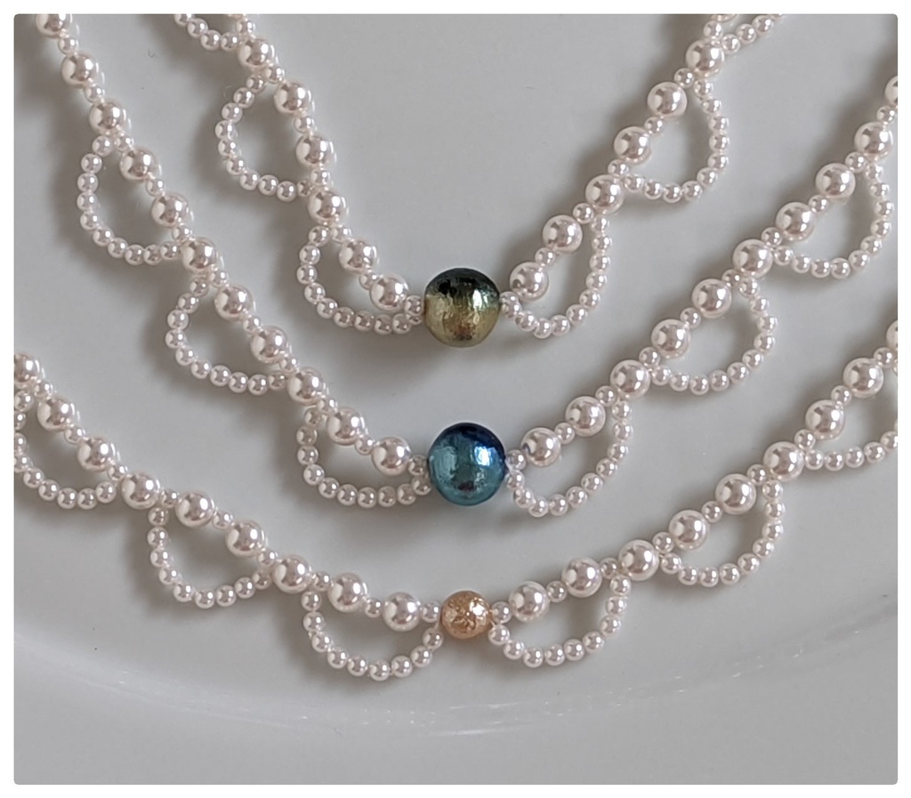 🧸レース風ネックレス🫰🏻アンクレット