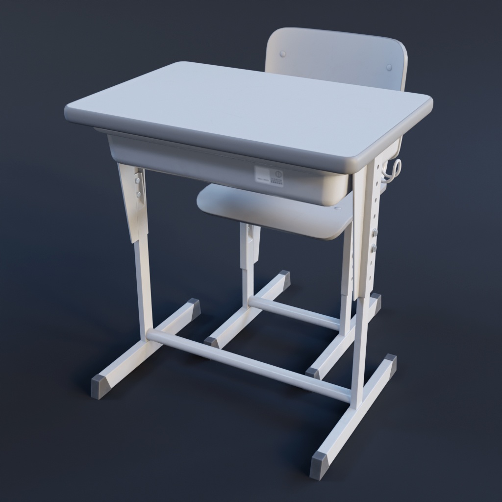 教室用の机と椅子 02