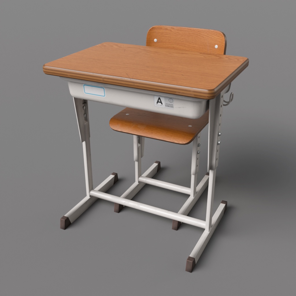 教室用の机と椅子 02