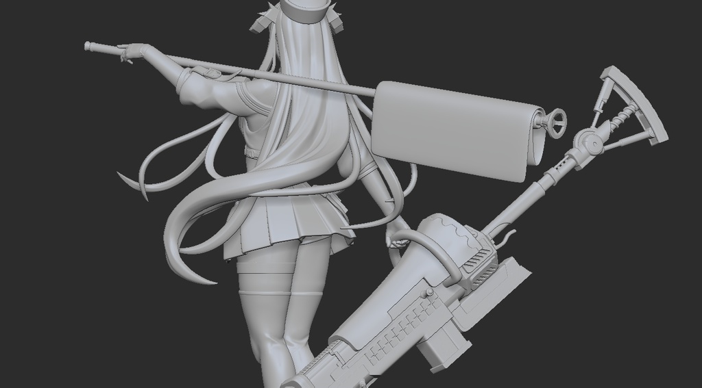 アークナイツ バグパイプ 栄光の導き手 STLデータ