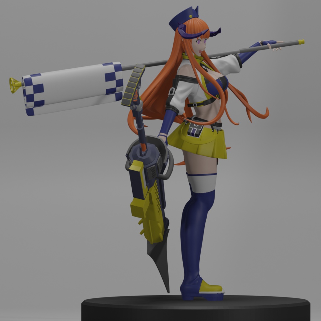 アークナイツ バグパイプ 栄光の導き手 STLデータ