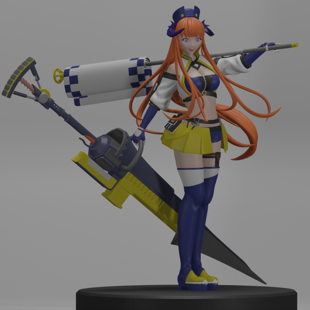 アークナイツ バグパイプ 栄光の導き手 STLデータ
