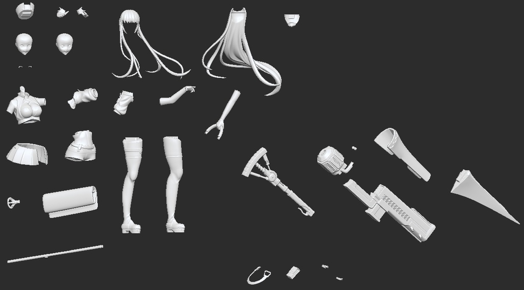 アークナイツ バグパイプ 栄光の導き手 STLデータ