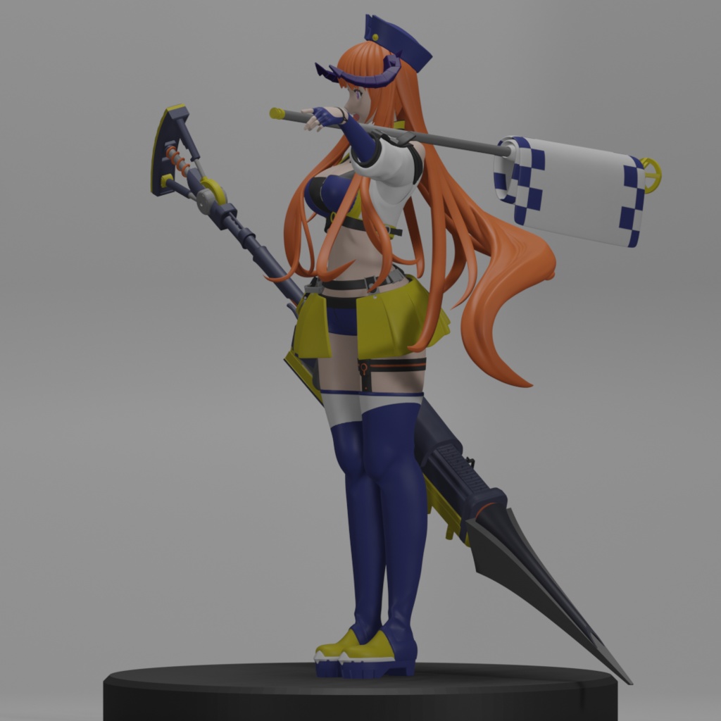 アークナイツ バグパイプ 栄光の導き手 STLデータ