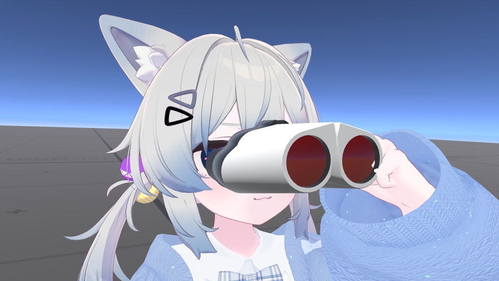 【VRChatアバター・ワールドギミック】覗ける双眼鏡