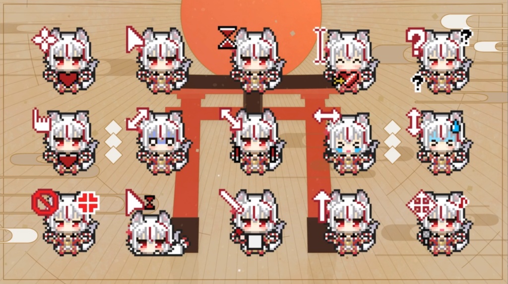 【全15種】動くマウスカーソル【狐狛ぎん】