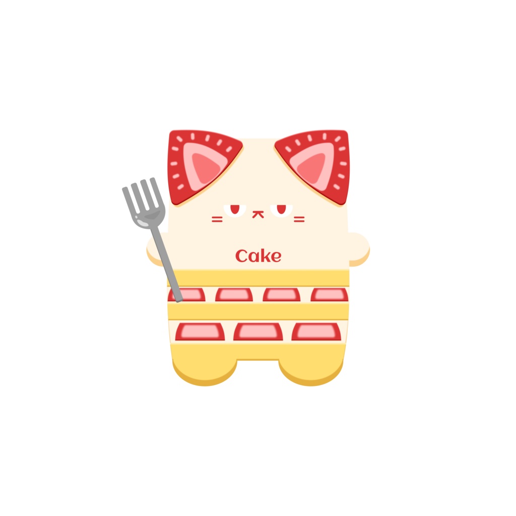 あまいにゃん(Ver.いちごのショートケーキ)