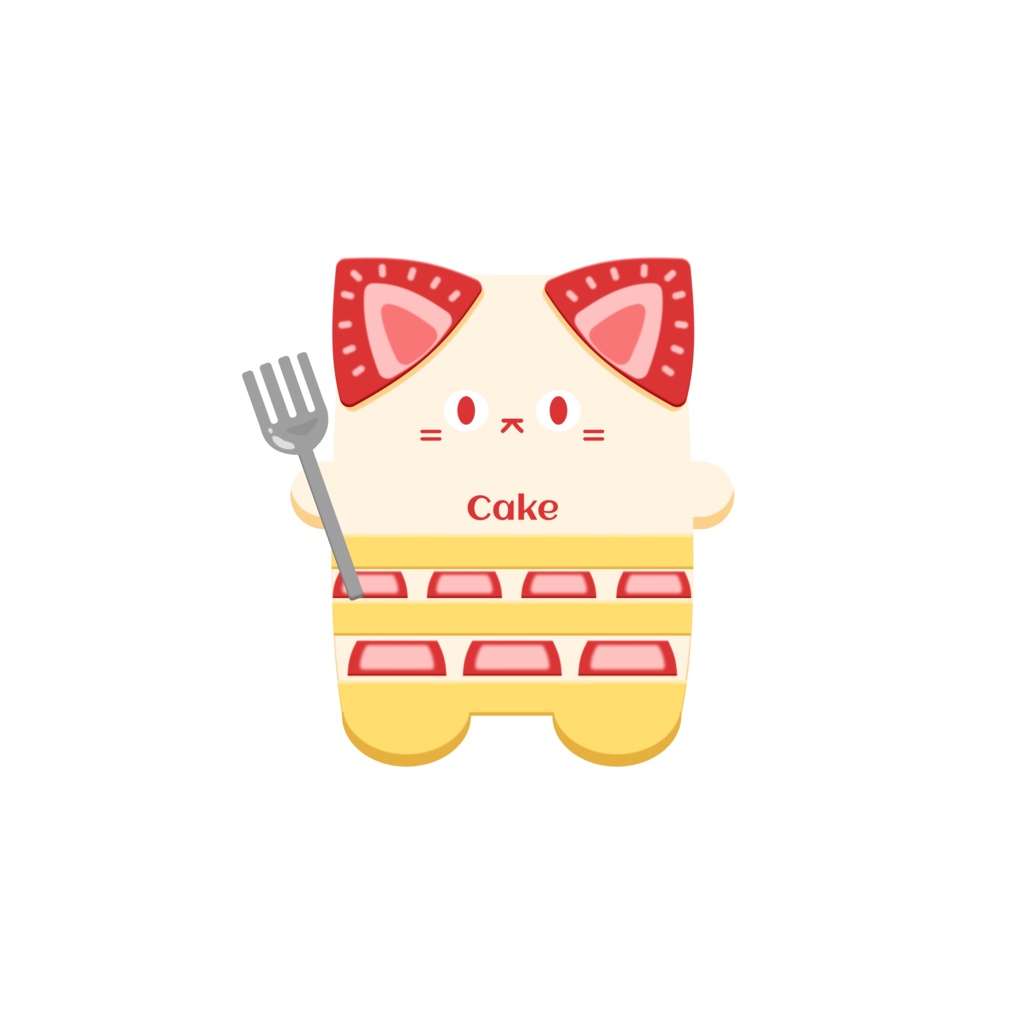 あまいにゃん(Ver.いちごのショートケーキ)