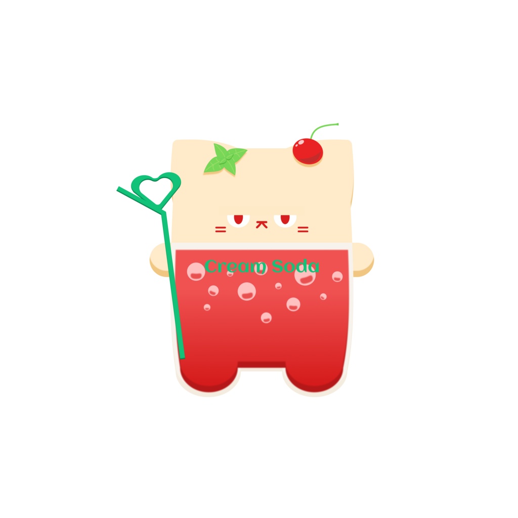あまいにゃん(Ver.いちごクリームソーダ)