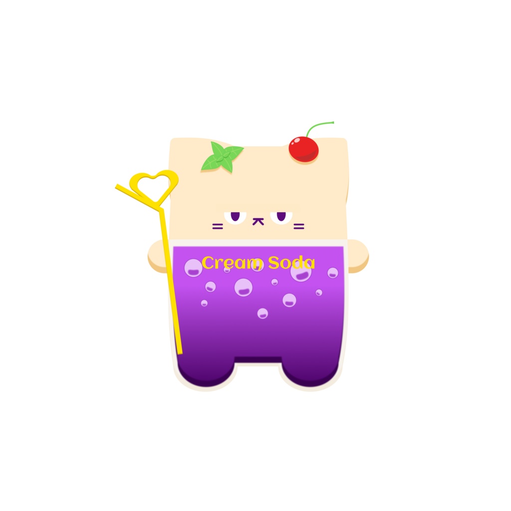 あまいにゃん(Ver.ぶどうクリームソーダ)