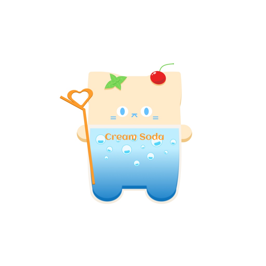 あまいにゃん(Ver.ブルーハワイクリームソーダ)
