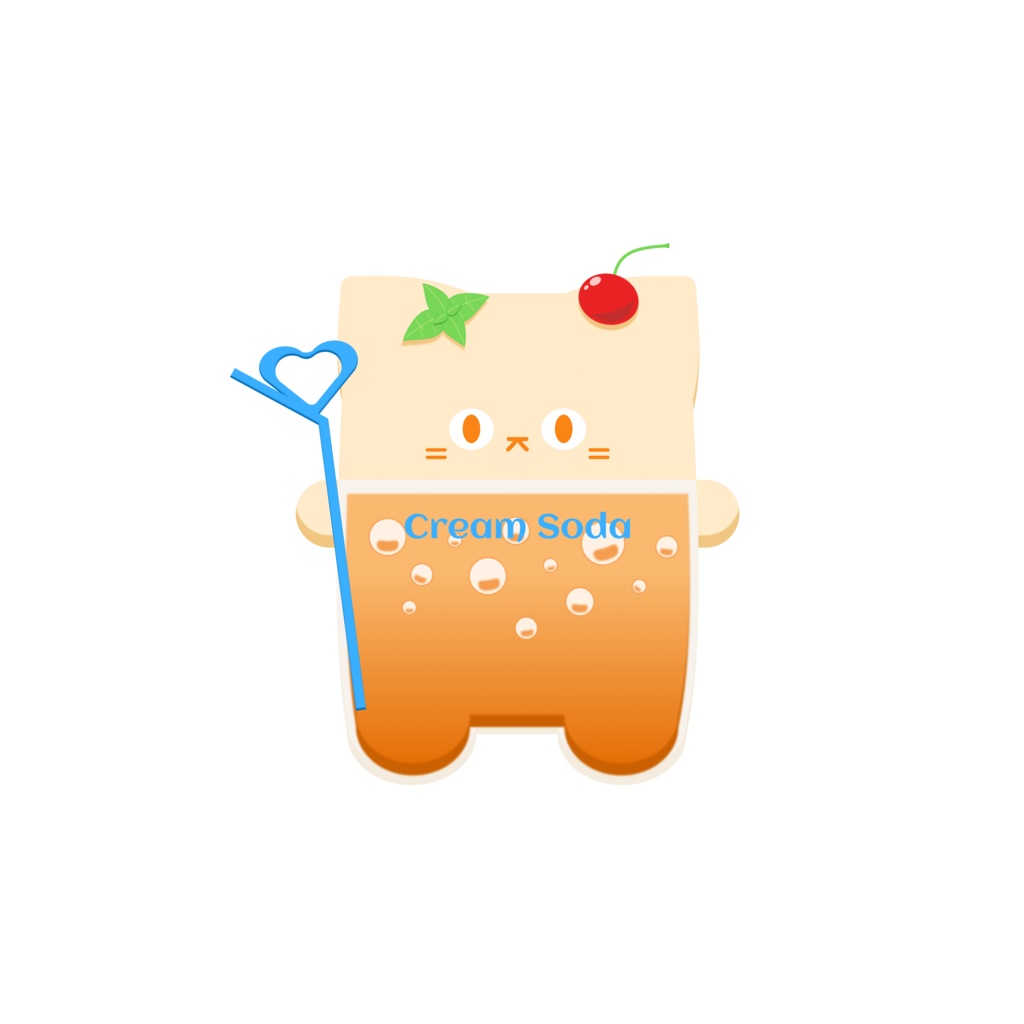 あまいにゃん(Ver.オレンジクリームソーダ)