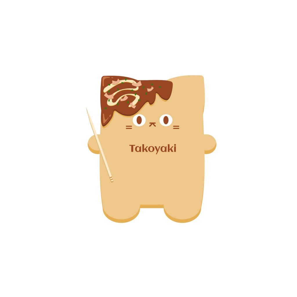 ごはんにゃん(Ver.たこ焼き)