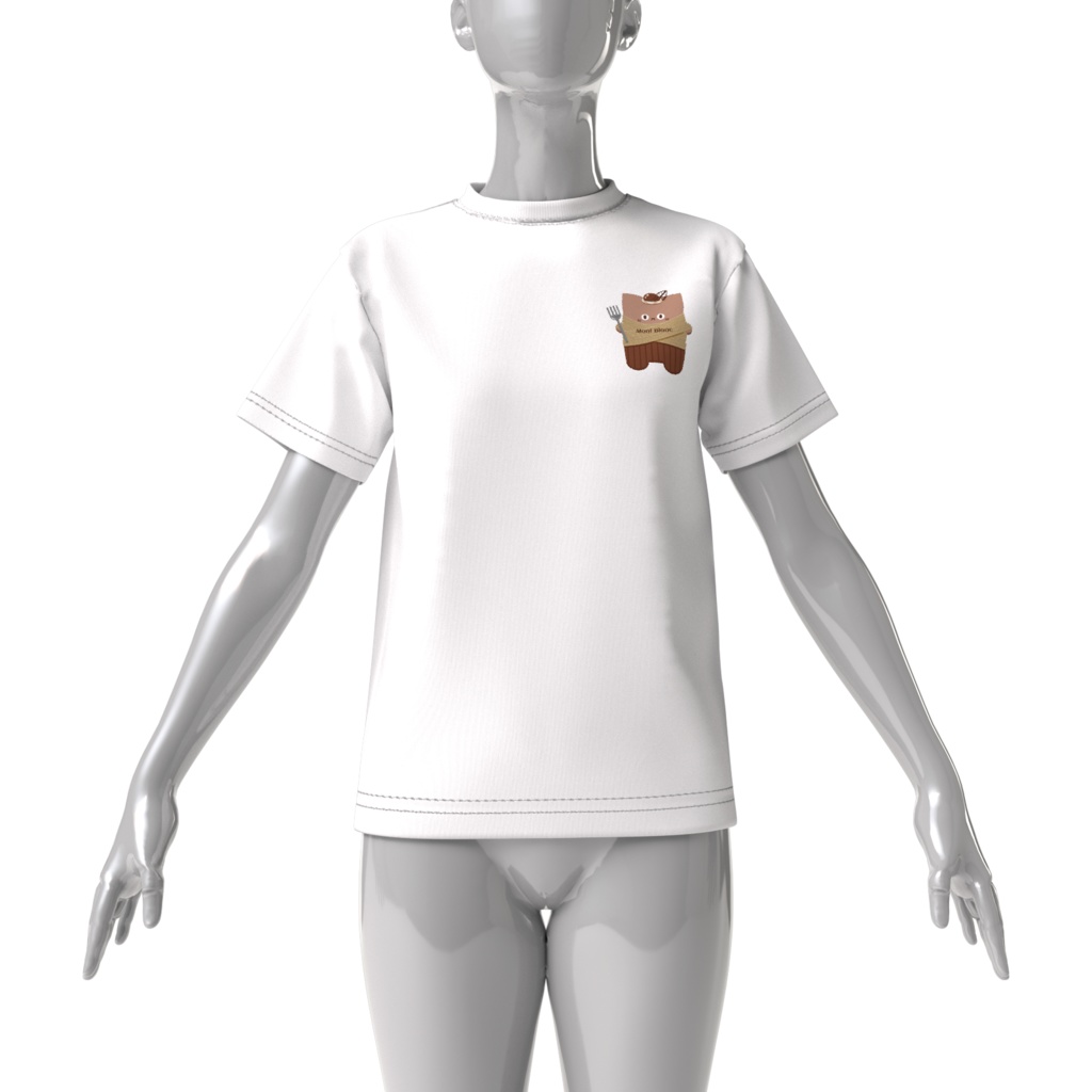 あまいにゃんTシャツ(Ver.モンブラン)