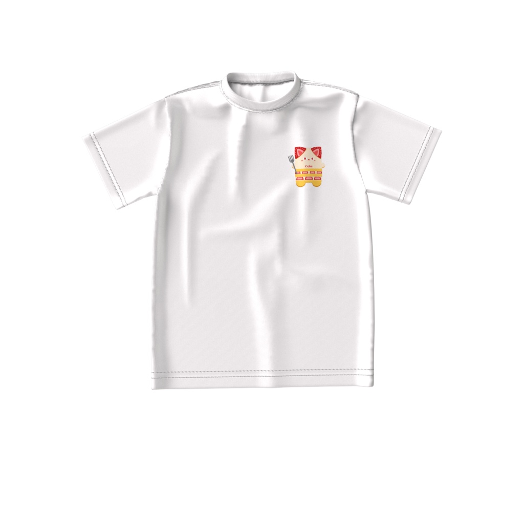 あまいにゃんTシャツ(Ver.いちごのショートケーキ)