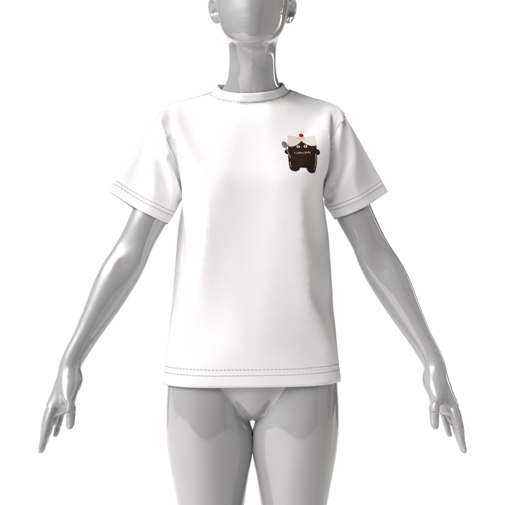 あまいにゃんTシャツ(Ver.コーヒーゼリー)