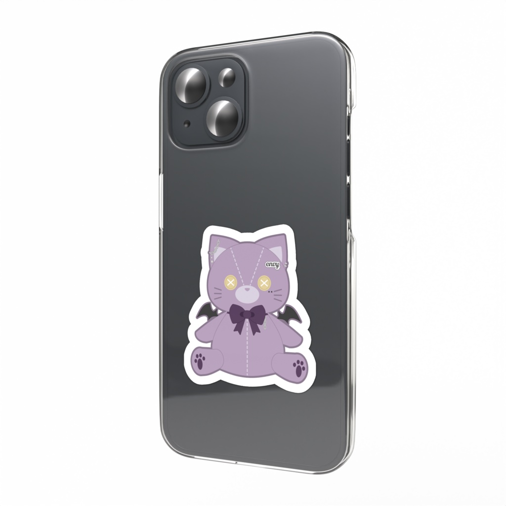 黒魔はちや(アニマルぬいステッカー)