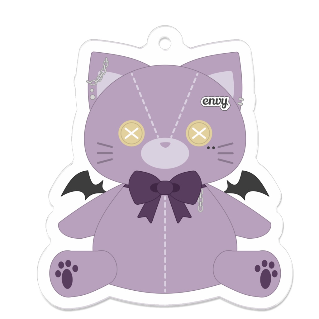 黒魔はちや（アニマルぬいアクキー）