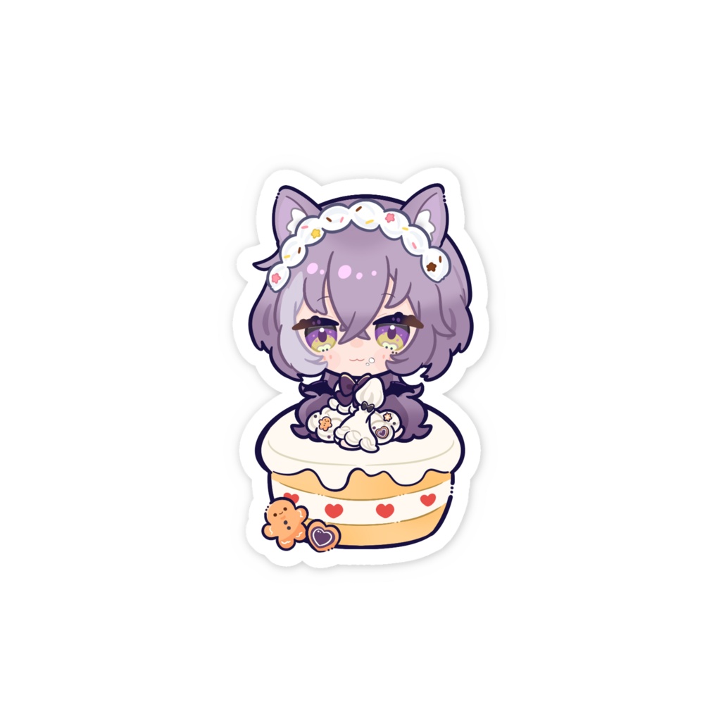 黒魔はちや(2025年クリスマス)ステッカー全2種