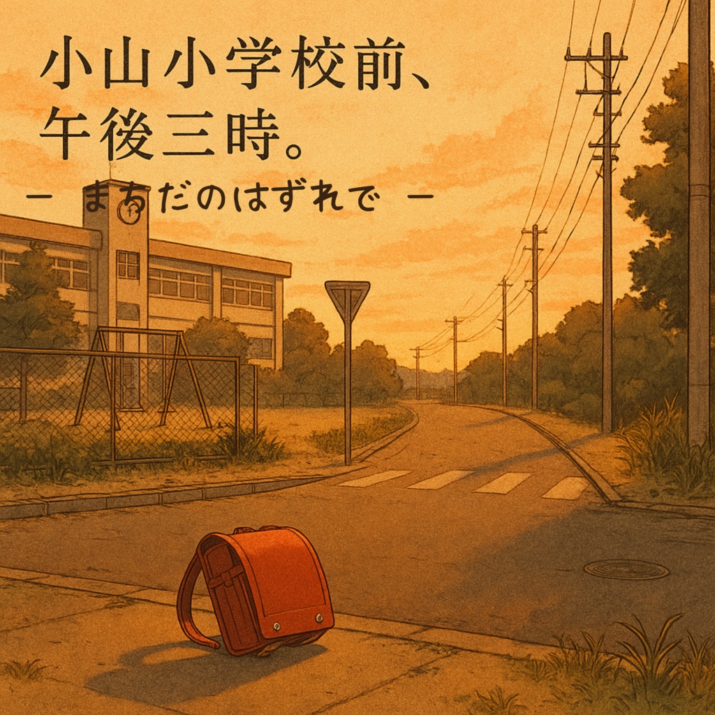 009 小山小学校前、午後三時。ー まちだのはずれで ー