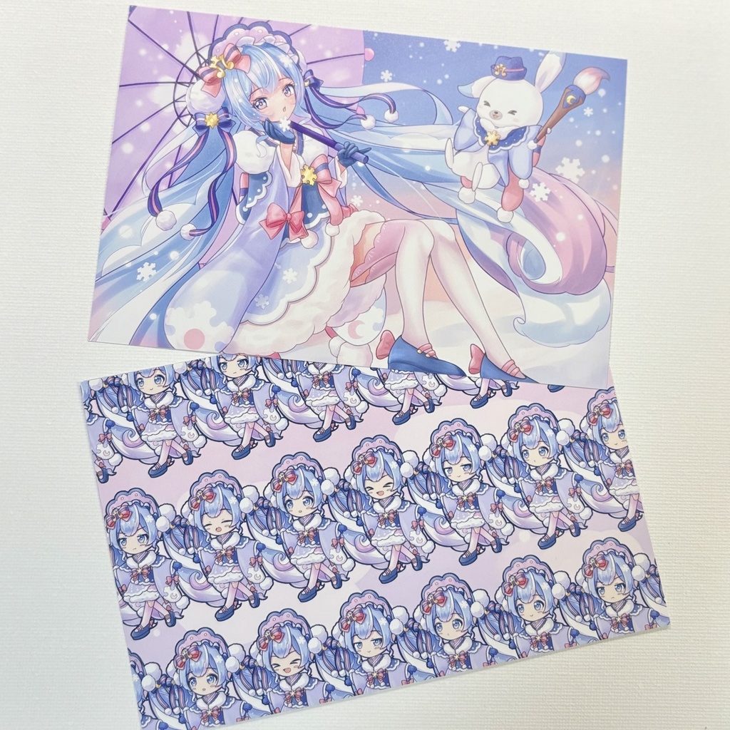 両面ポストカード(冬麗)