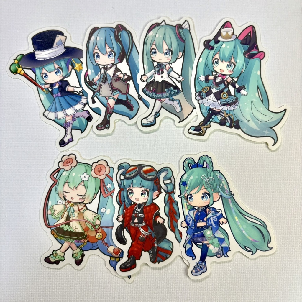 てつなぎステッカー　マジカルミライAセット(7枚入り)