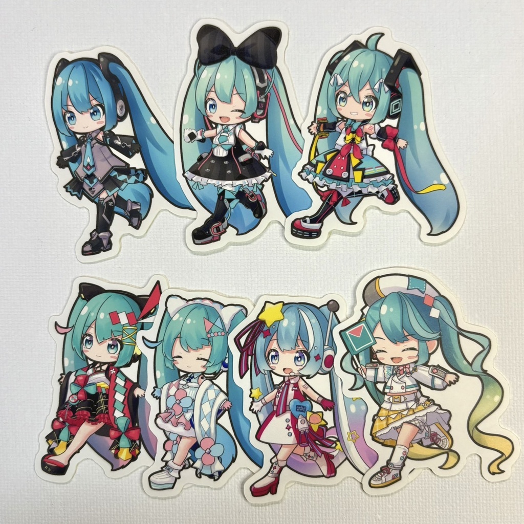 てつなぎステッカー　マジカルミライBセット(7枚入り)