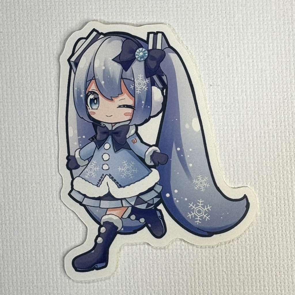 てつなぎステッカー 雪ミクAセット(9枚入り)