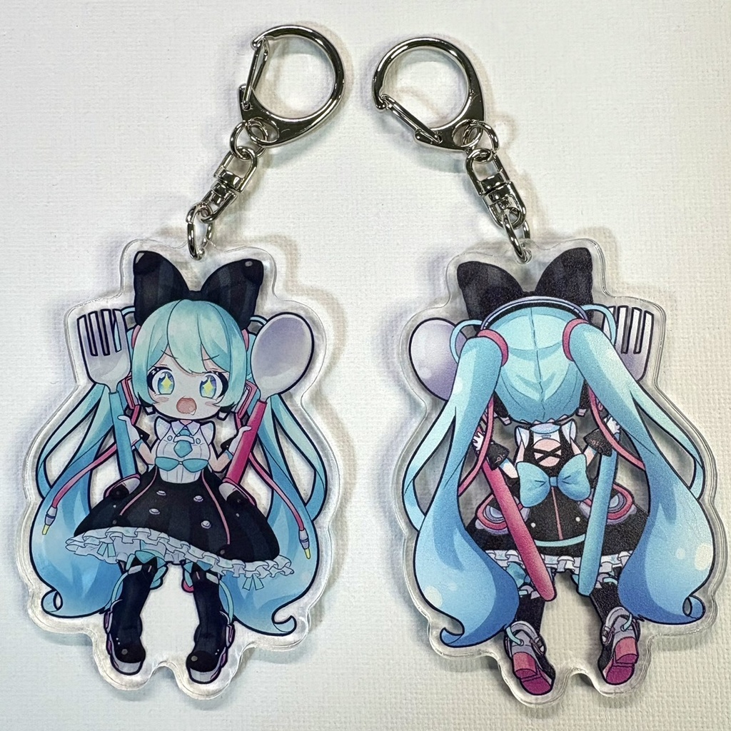 両面アクリルキーホルダー　まくはり