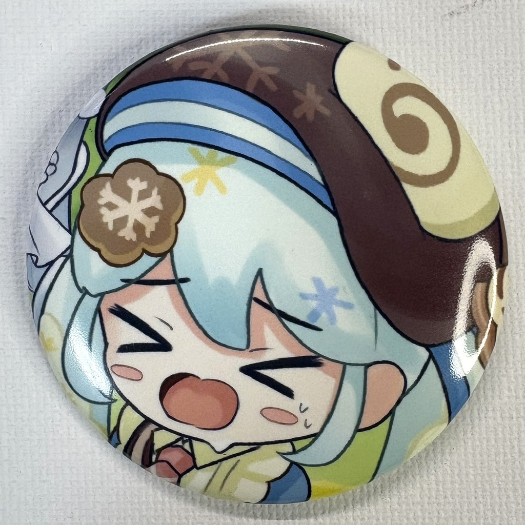 雪ミク缶バッジ