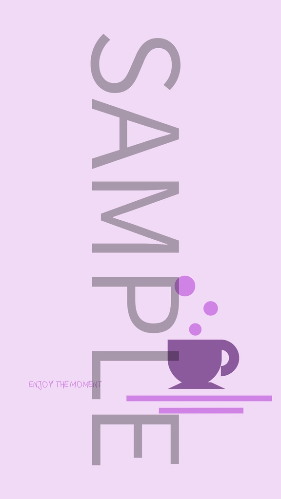 カフェ風シンプル壁紙｜パープル