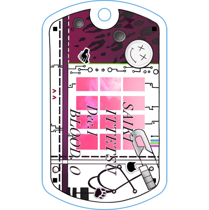 🌈🕒HERO ドッグタグ風アクリルキーホルダー(🤝)