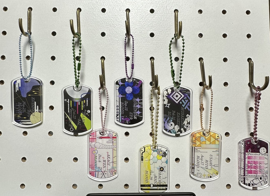 🌈🕒HERO ドッグタグ風アクリルキーホルダー(Oriensセット)