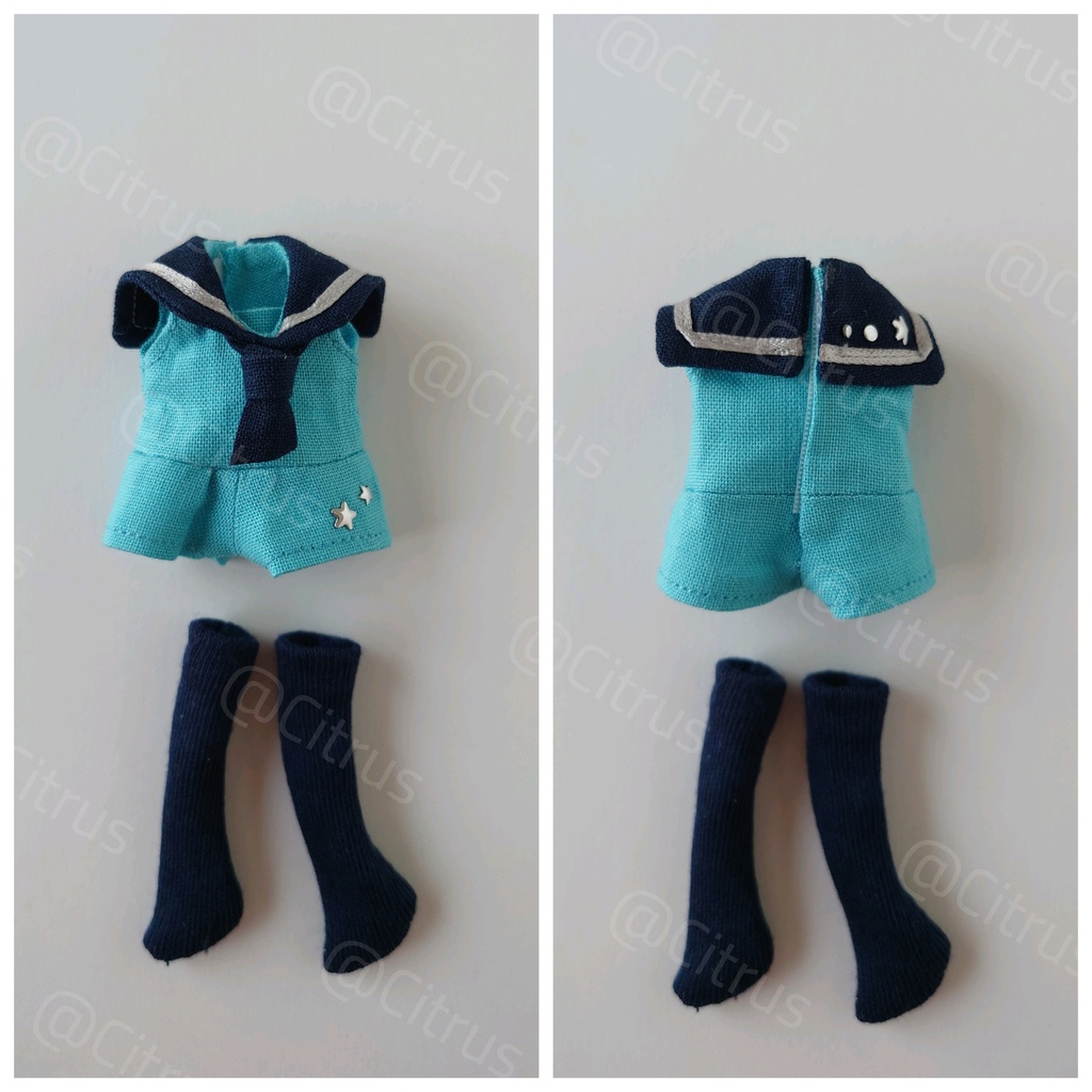 夏セーラー【オビツ11】ノーマルサイズのみ/身長調整不可