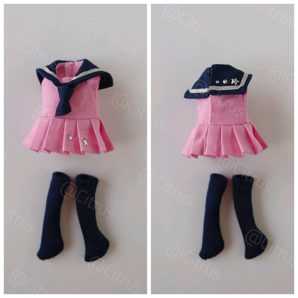 夏セーラー【オビツ11】ノーマルサイズのみ/身長調整不可