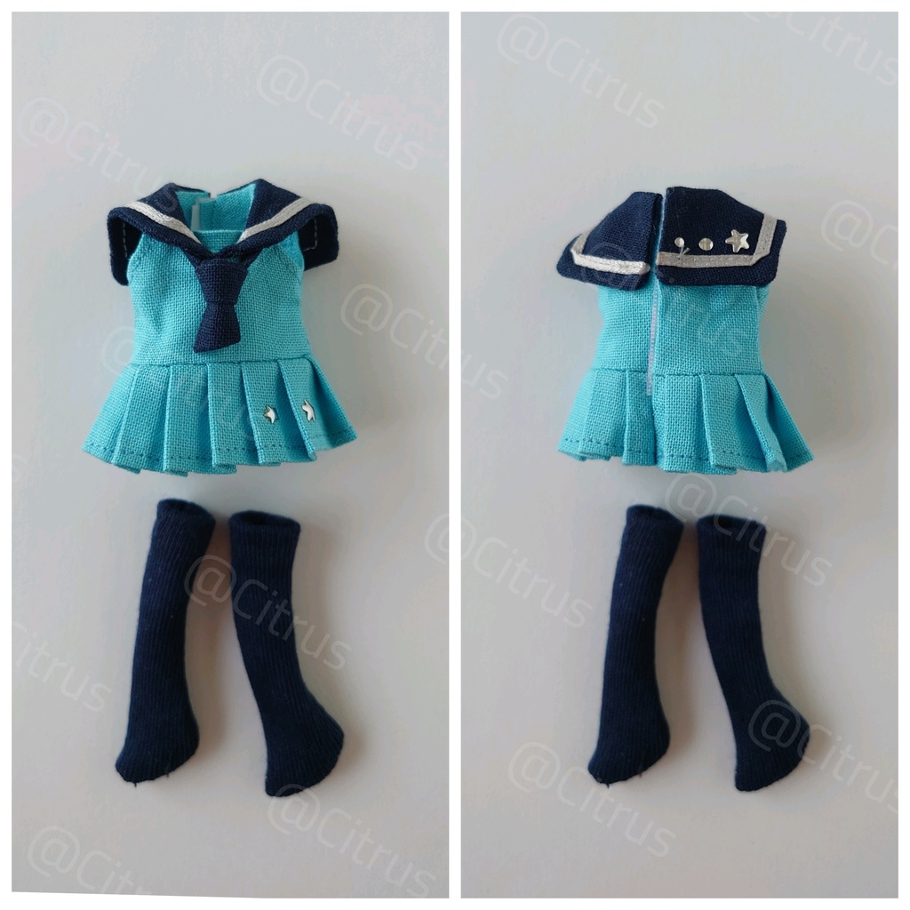 夏セーラー【オビツ11】ノーマルサイズのみ/身長調整不可