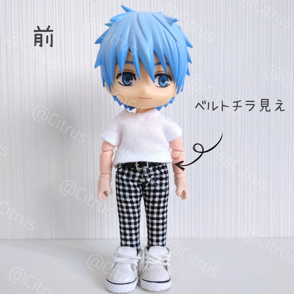 すそ短め無地Tシャツ【オビツ11】ノーマル/身長調整2サイズ有