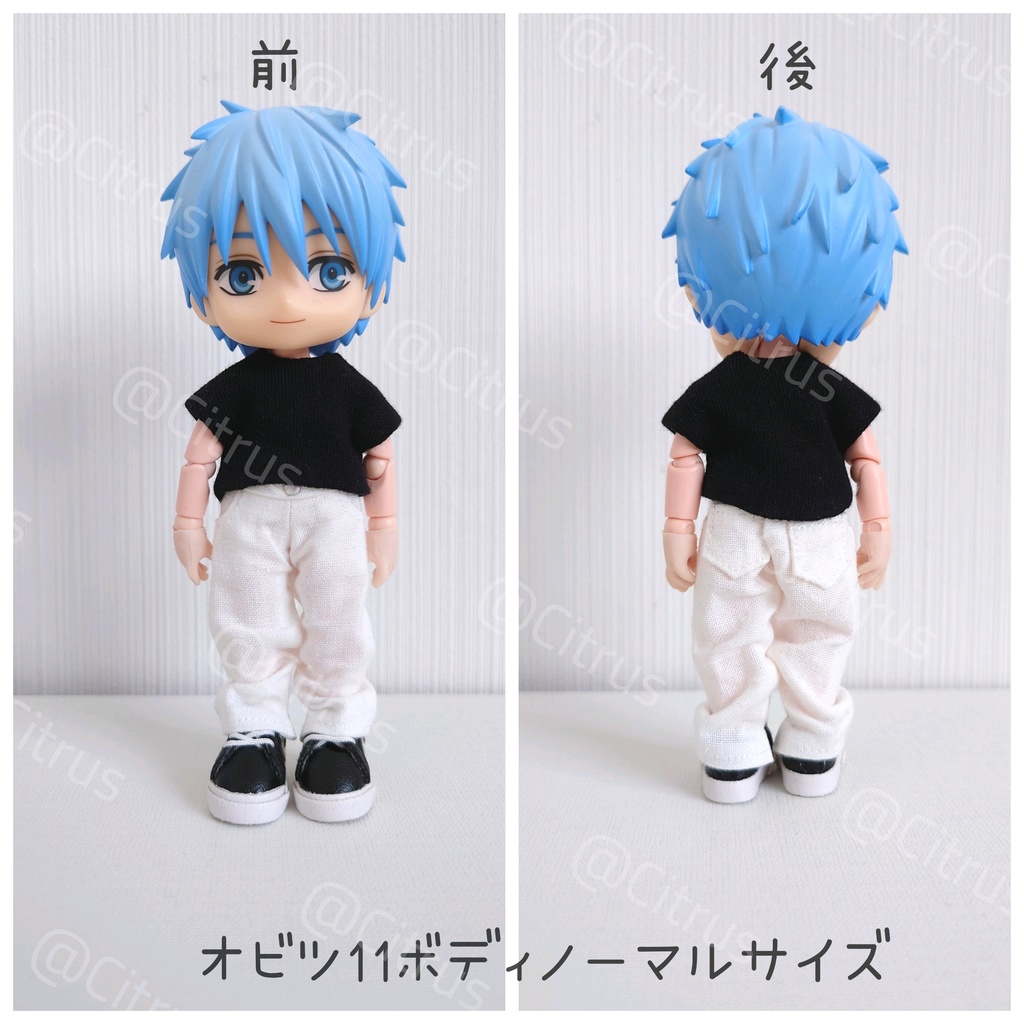 太めパンツ(アイボリー)【オビツ11】ノーマル/身長調整2サイズ