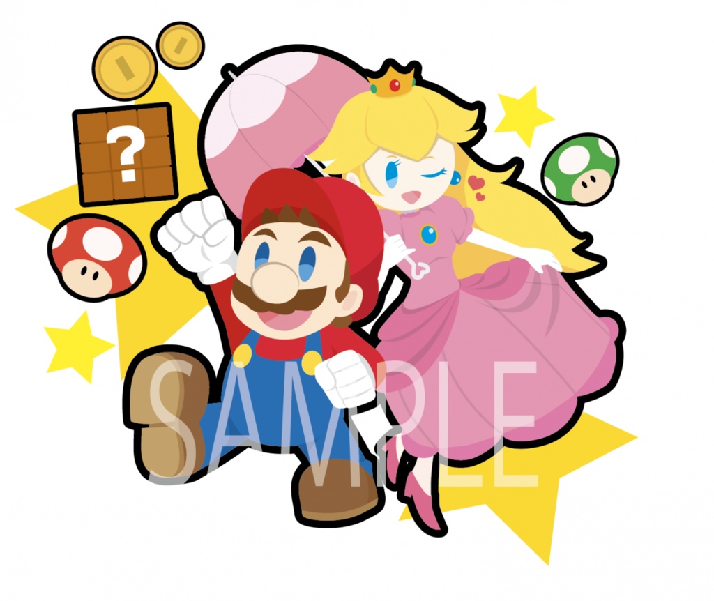 アクキー マリオ&ピーチ