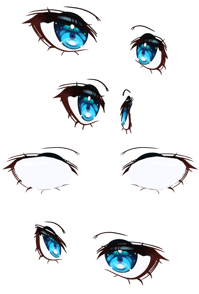 キャラクター絵師のための目の3D素材