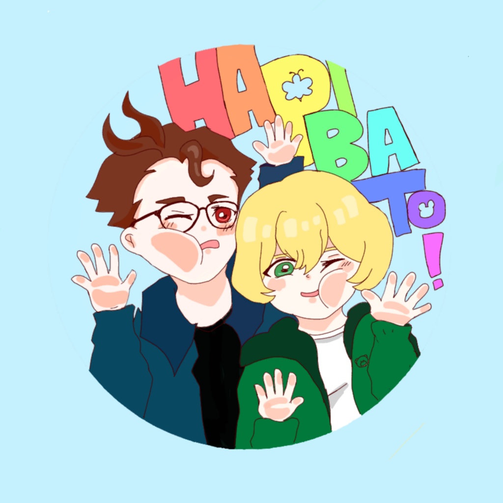 HAPIBATO!ミニキャラ缶バッチ