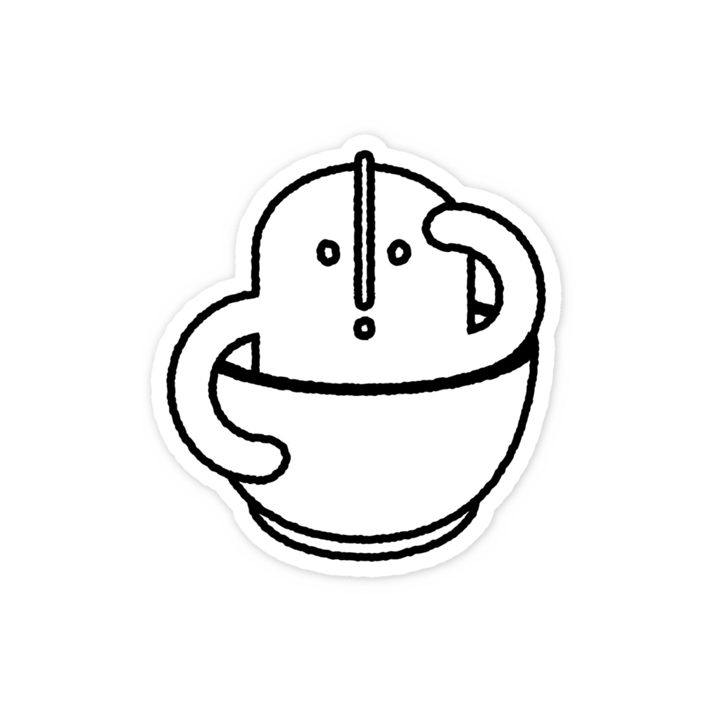 ハニワのコーヒーステッカー