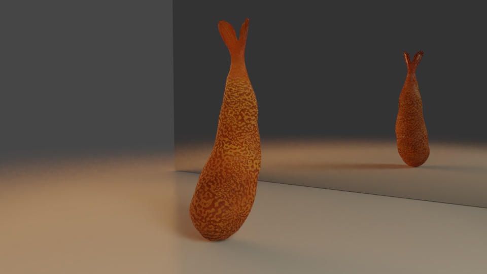 【無料Blender】エビフライのEbi-One