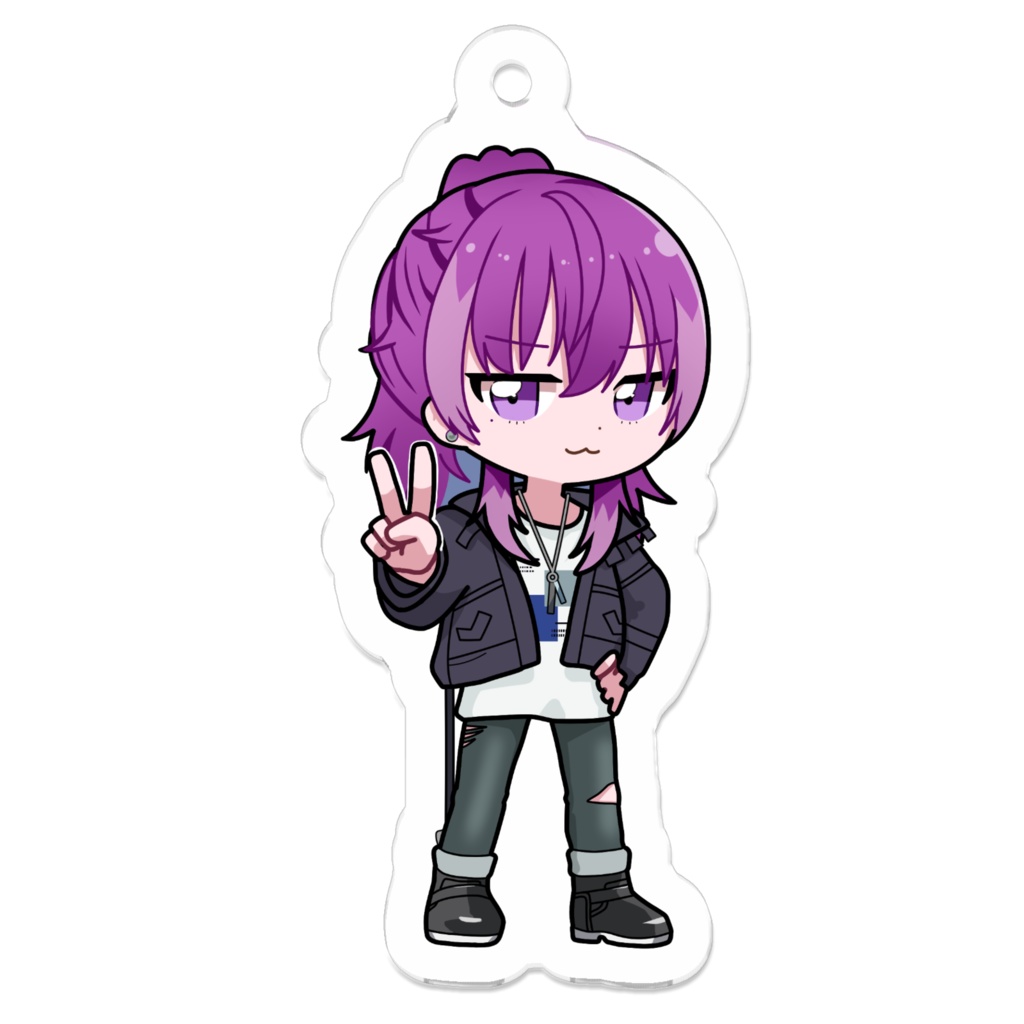 朔真イリス　ミニキャラアクリルキーホルダー