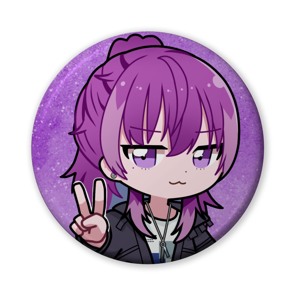 朔真イリス ミニキャラ缶バッジ