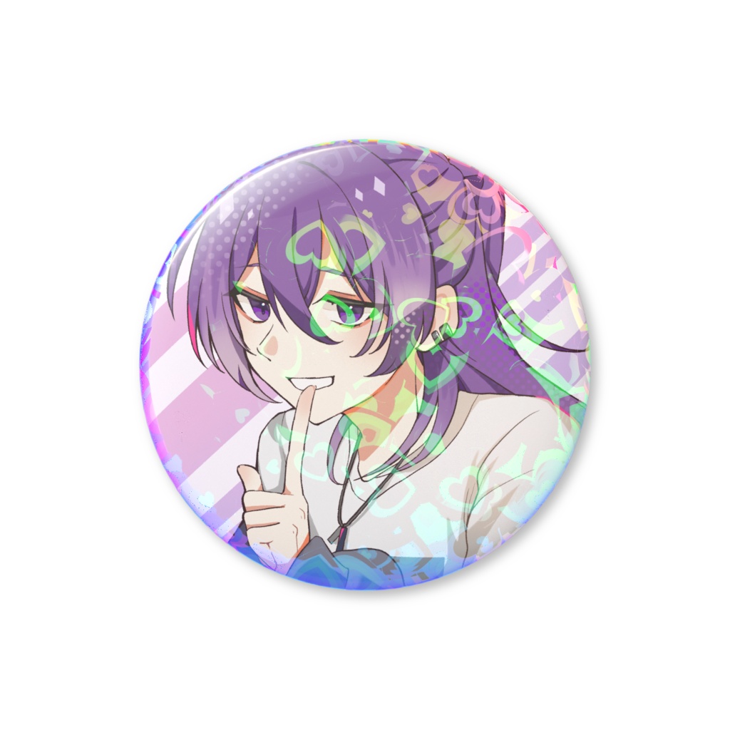 朔真イリス ホログラム缶バッジ