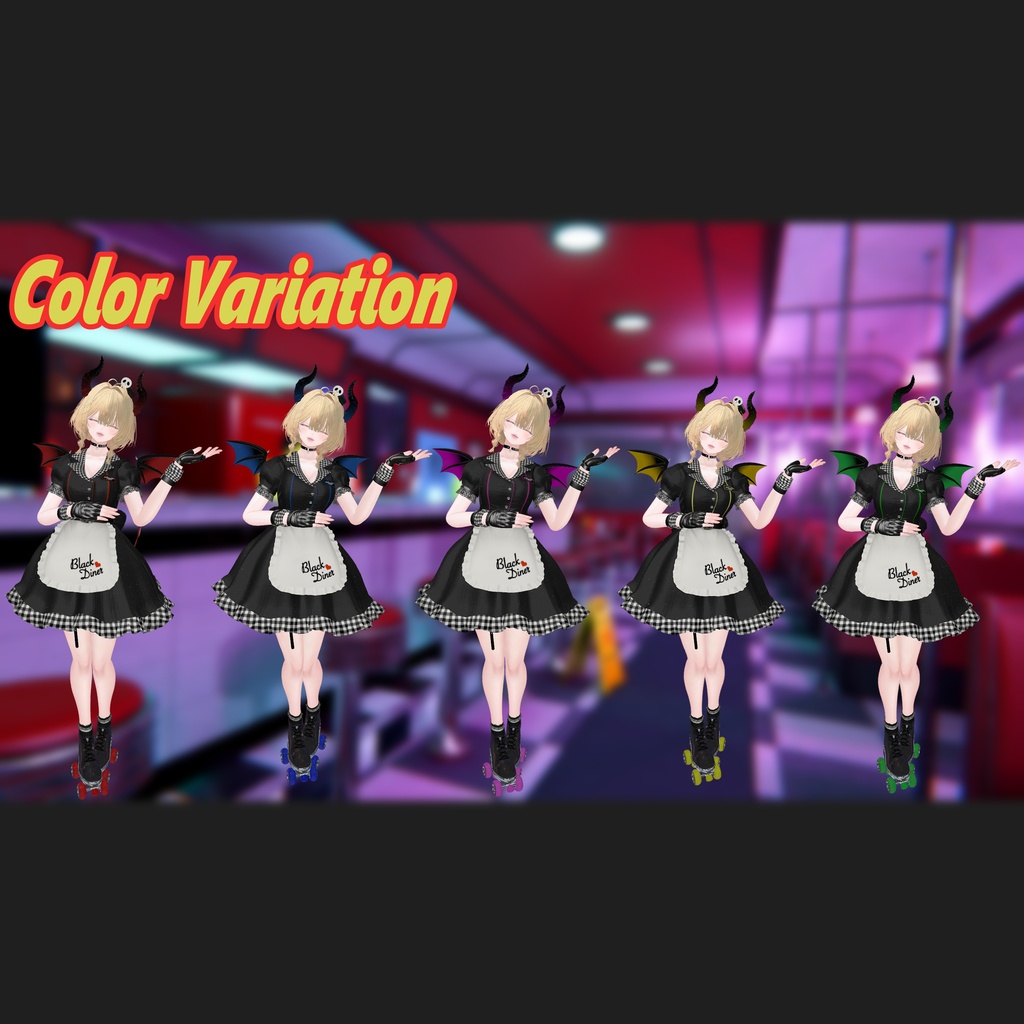 【セール中】Black Diner【3アバター対応】